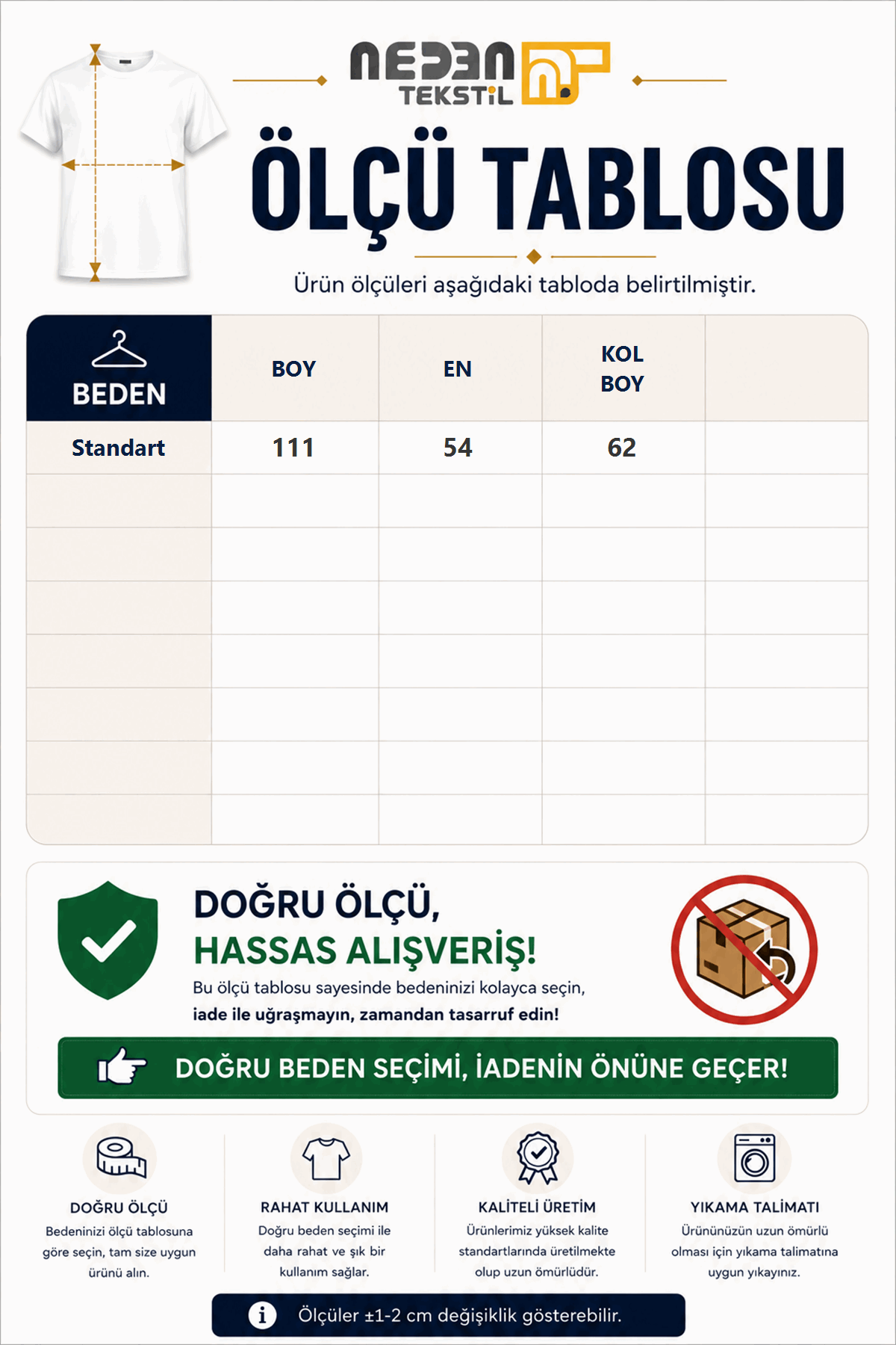 Ölçü tablosu