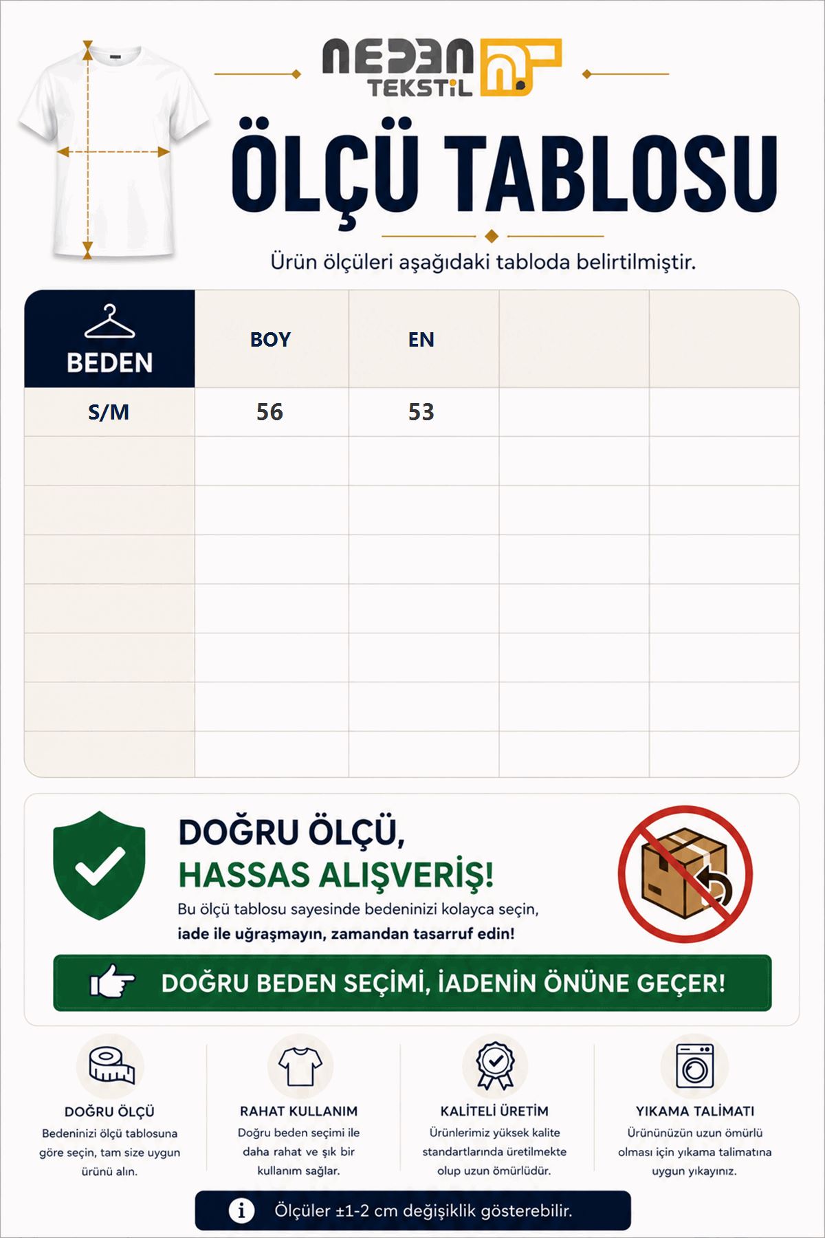 Ölçü tablosu